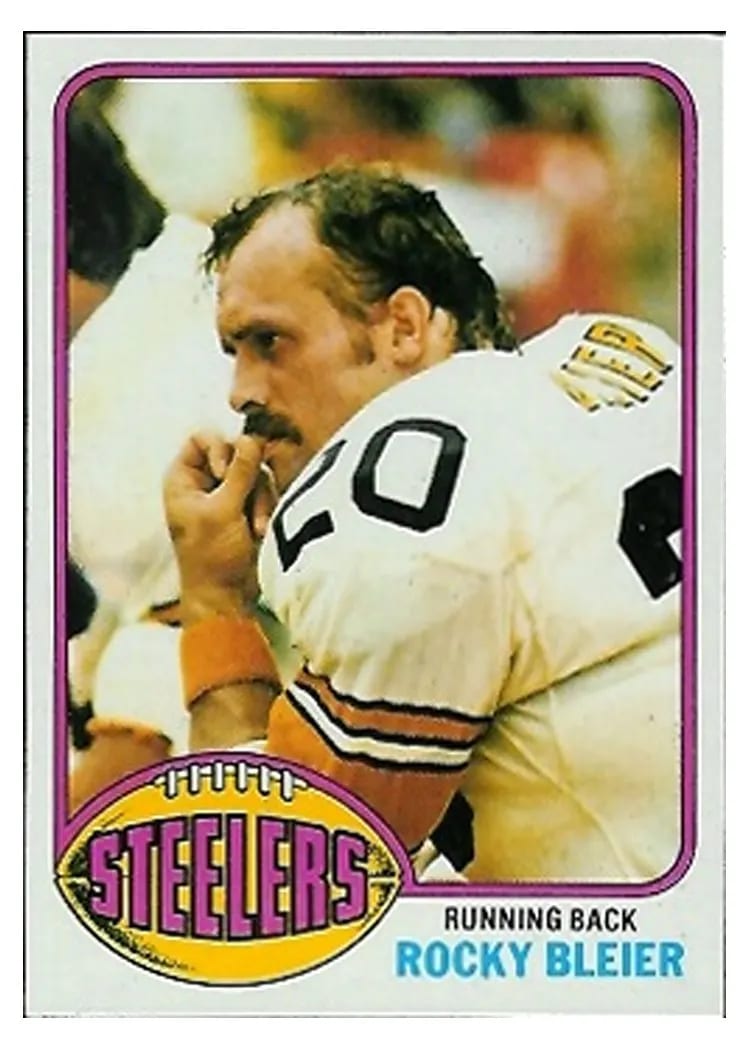 1976 Topps Rocky Bleier #522 card