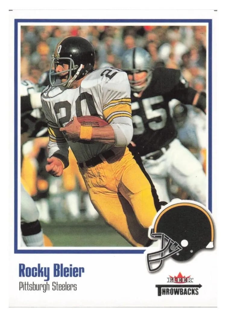 2002 Fleer Throwbacks Rocky Bleier #6 card