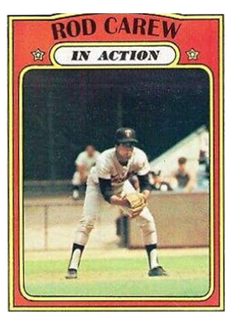 1972 Topps Rod Carew In Action #696 card