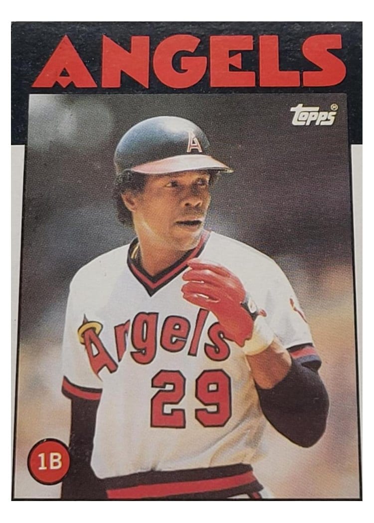 1986 Topps Rod Carew #400 card
