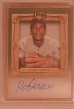 2024 Topps Gilded Collection Gold Frame Hall of Famers Autographs Rod Carew #HAFA-RC card