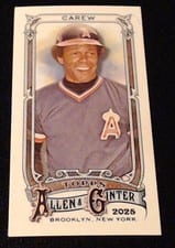 Rod Carew 2025 Topps Allen & Ginter Mini Chrome card