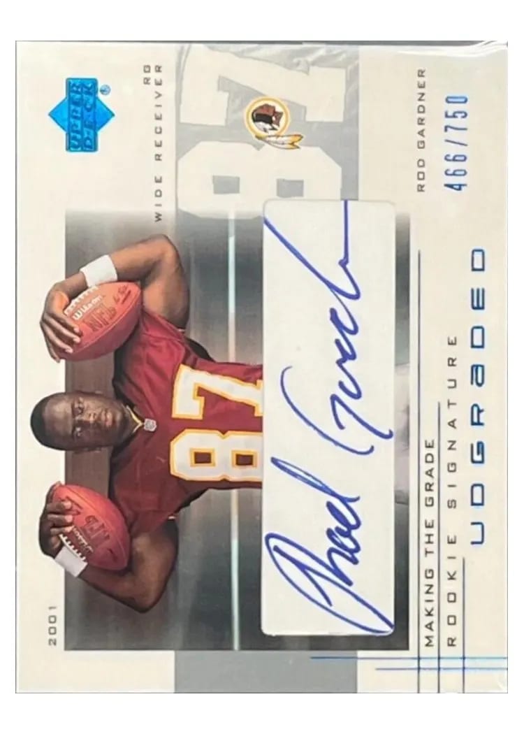 2001 Upper Deck Graded Rod Gardner #59 card