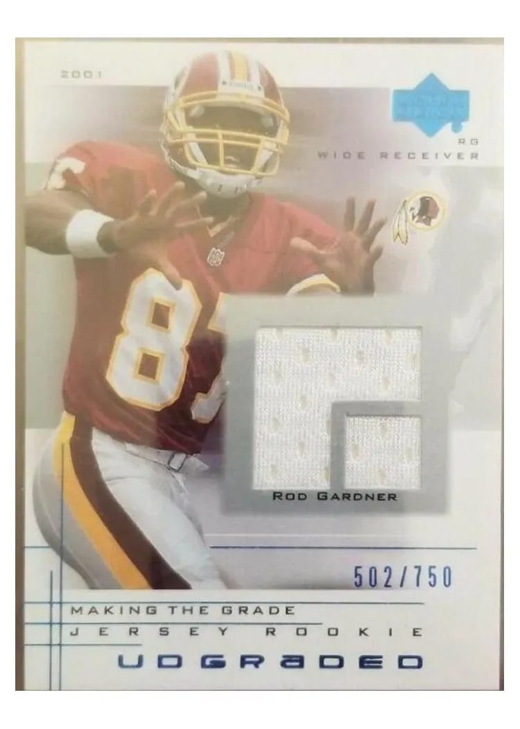 2001 Upper Deck Graded Rod Gardner #59 card