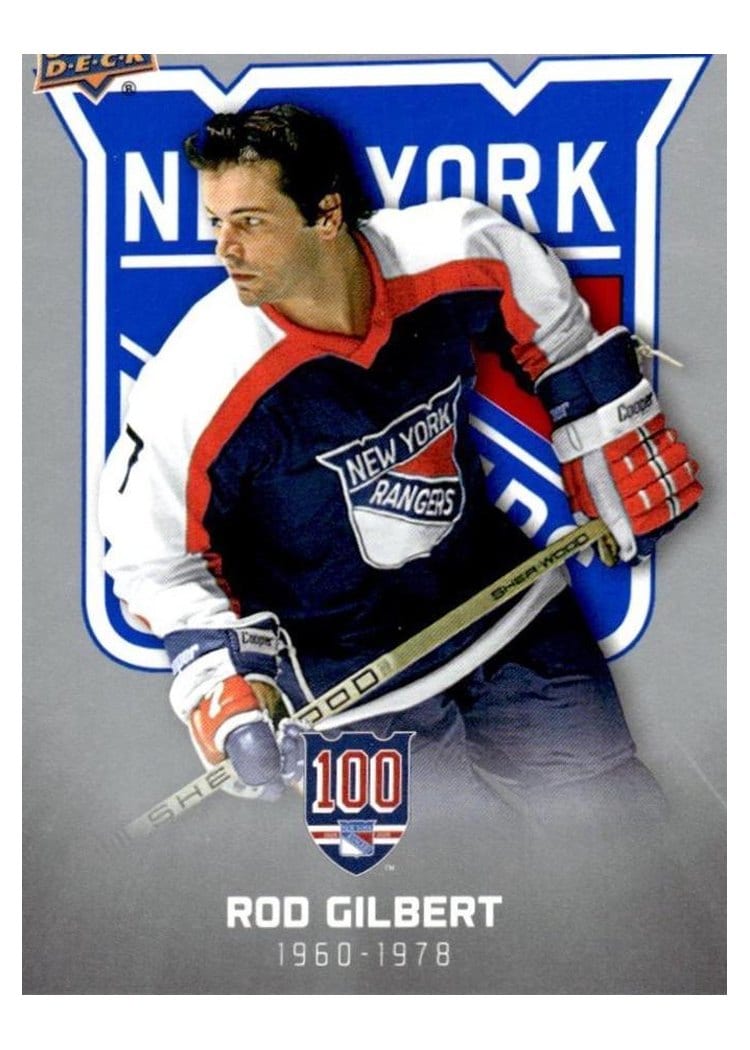 2025-26 Upper Deck New York Rangers Centennial Base Set Rod Gilbert #8 card