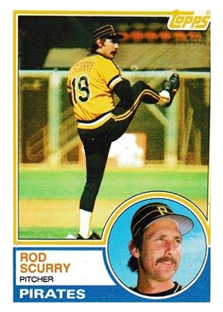 1983 Topps Rod Scurry #537 card