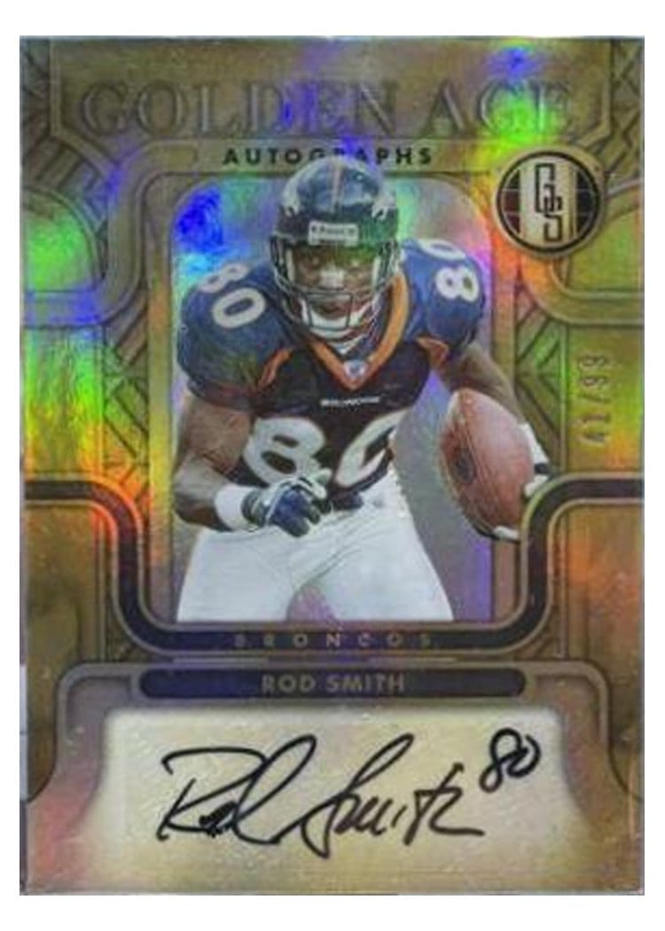 2022 Panini Gold Standard Golden Age Autographs Rod Smith #GAA-RSM card