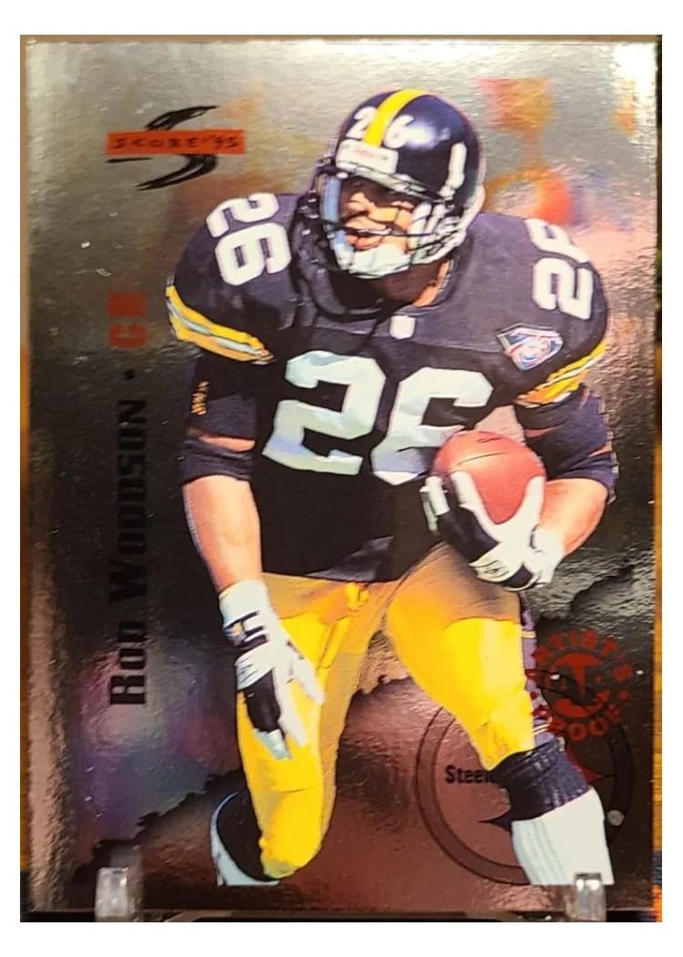 1995 Panini Score Rod Woodson Red Siege Artist's Proofs #6 card