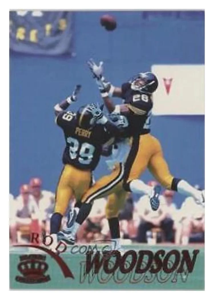 1996 Pacific Gridiron Rod Woodson #100 card