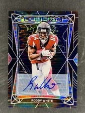 2024 Panini Obsidian Base International Signatures Roddy White #12 card