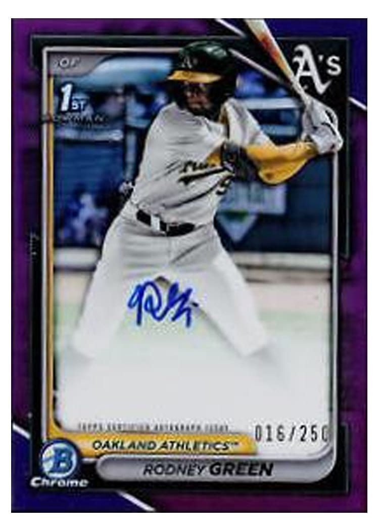 2024 Bowman Draft Chrome Prospect Autographs Rodney Green #CPA-RG card