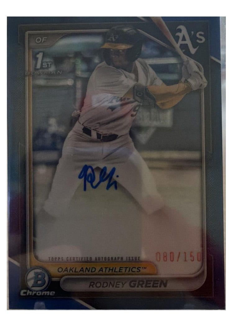 2024 Bowman Draft Chrome Prospect Autographs Rodney Green #CPA-RG card