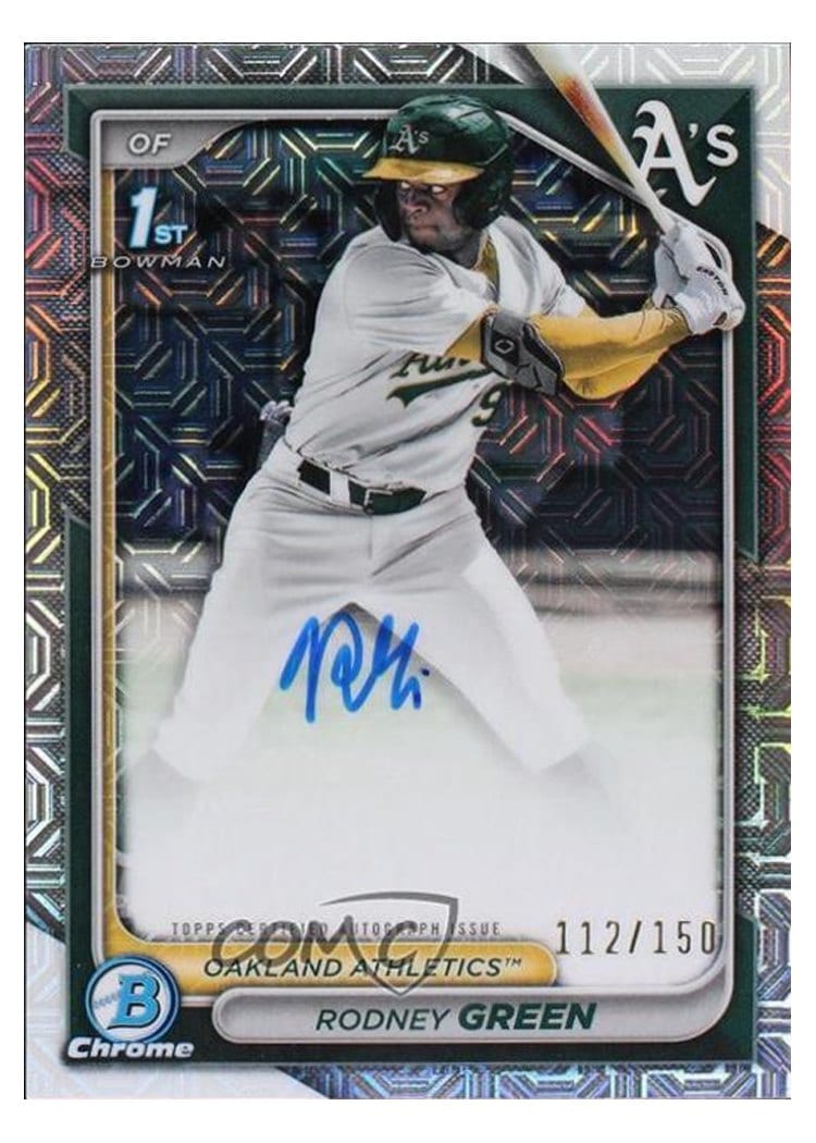 2024 Bowman Draft Chrome Prospect Autographs Rodney Green #CPA-RG card