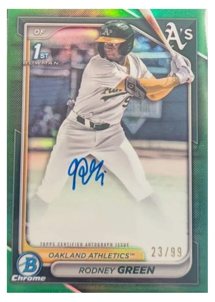 2024 Bowman Draft Chrome Prospect Autographs Rodney Green #CPA-RG card
