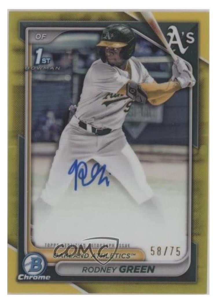 2024 Bowman Draft Chrome Prospect Autographs Rodney Green #CPA-RG card