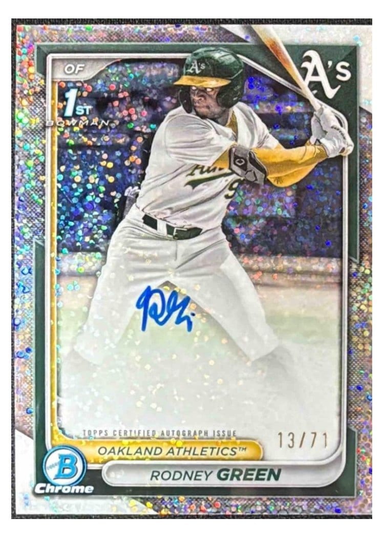 2024 Bowman Draft Chrome Prospect Autographs Rodney Green #CPA-RG card