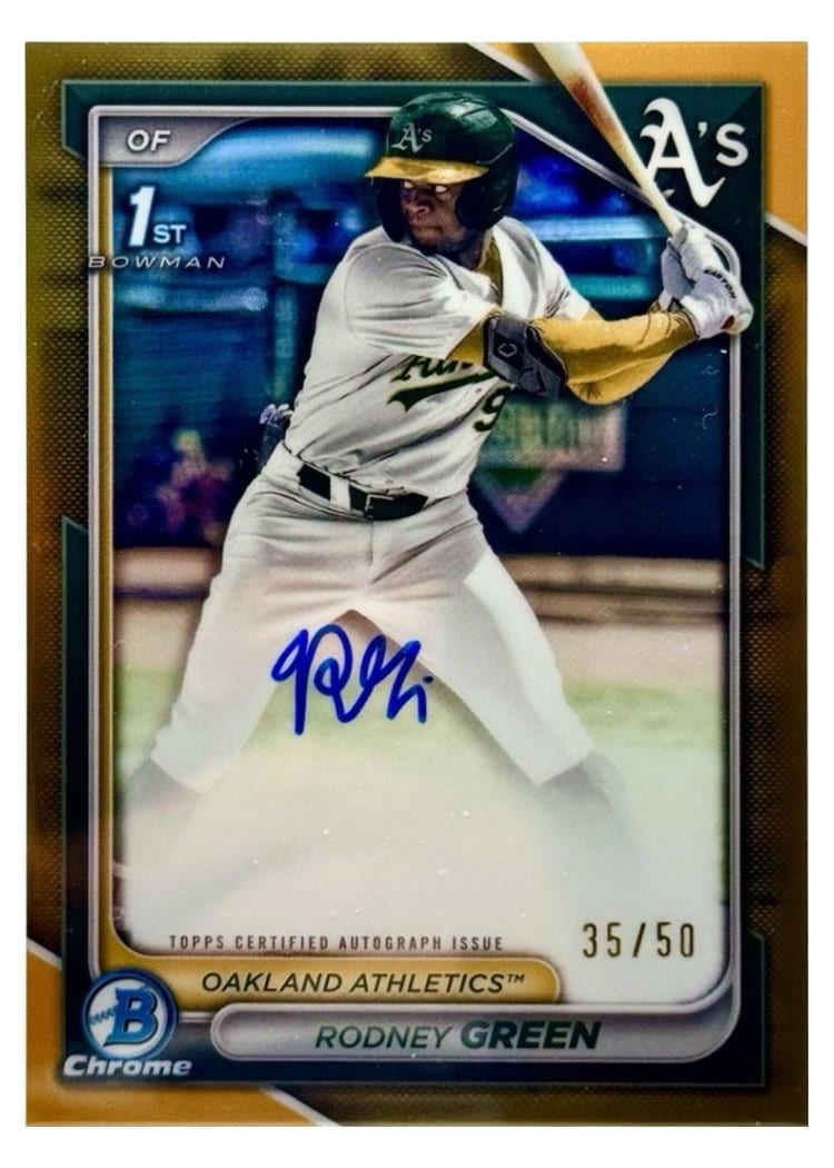 2024 Bowman Draft Chrome Prospect Autographs Rodney Green #CPA-RG card