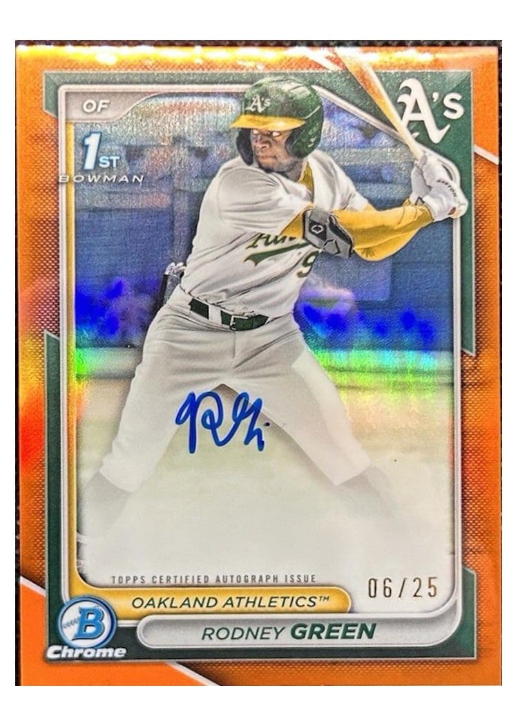 2024 Bowman Draft Chrome Prospect Autographs Rodney Green #CPA-RG card