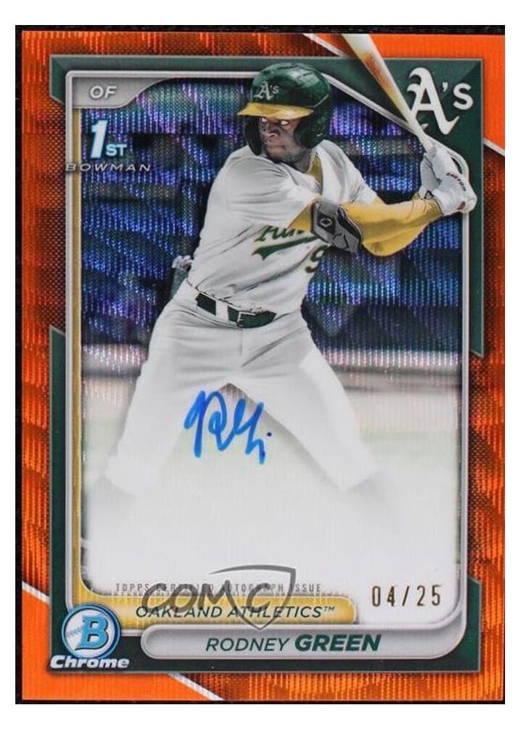 2024 Bowman Draft Chrome Prospect Autographs Rodney Green #CPA-RG card
