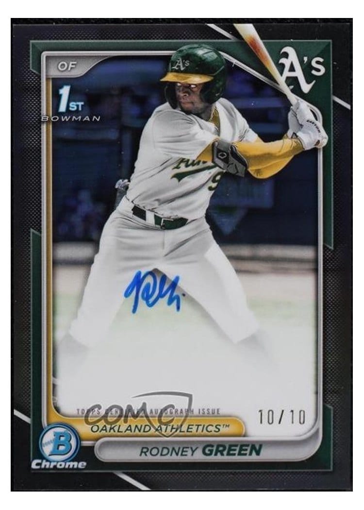 2024 Bowman Draft Chrome Prospect Autographs Rodney Green #CPA-RG card