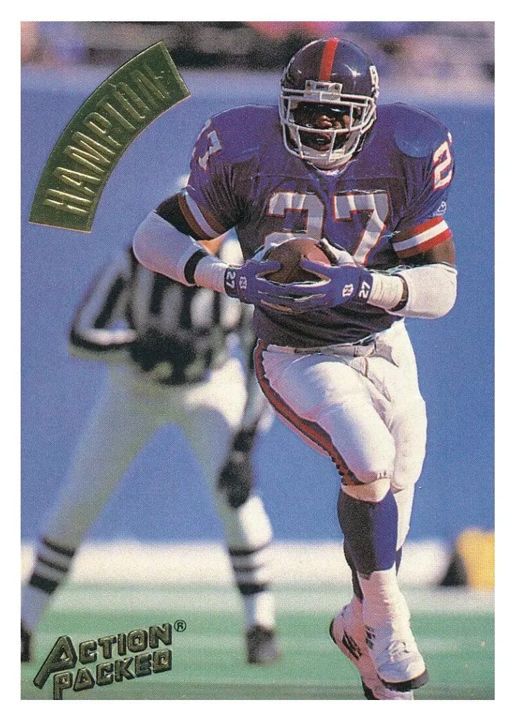 1994 Action Packed Rodney Hampton #76 card