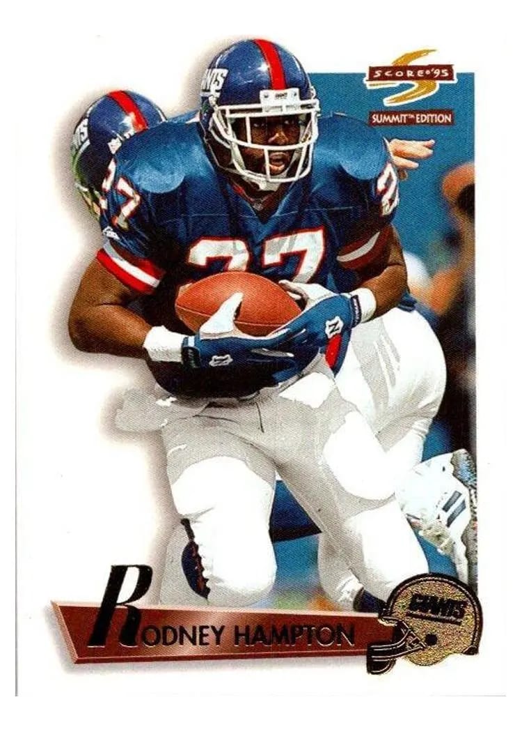 1995 Summit Rodney Hampton #7 card