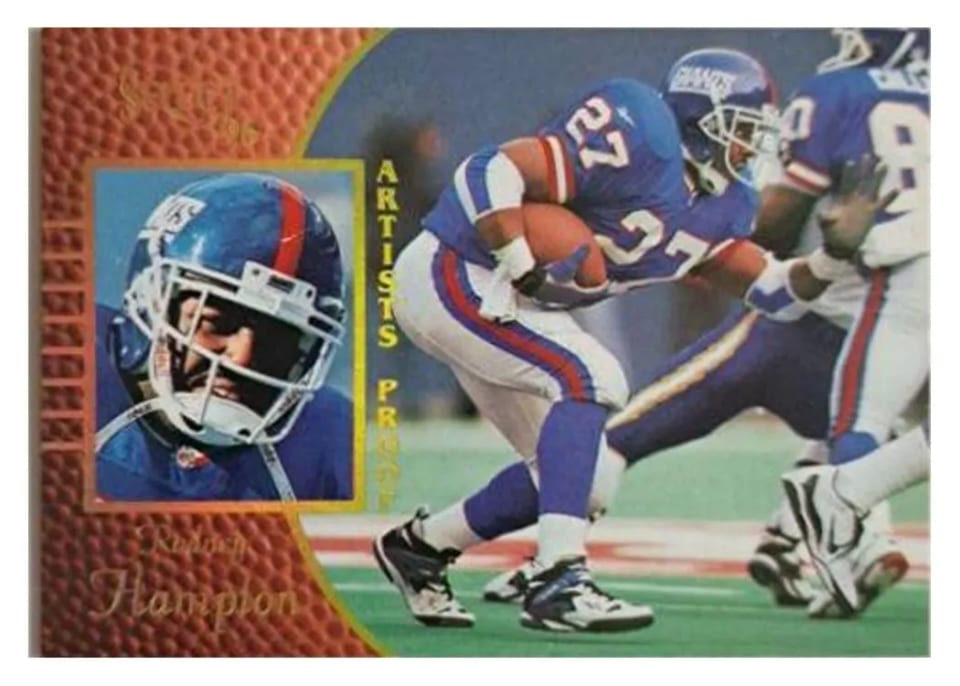 1996 Select Rodney Hampton #29 card