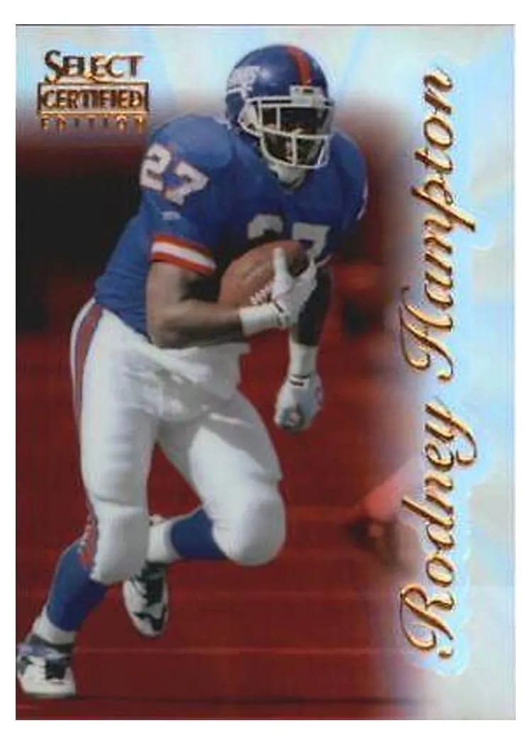 1996 Select Certified Rodney Hampton #44 card