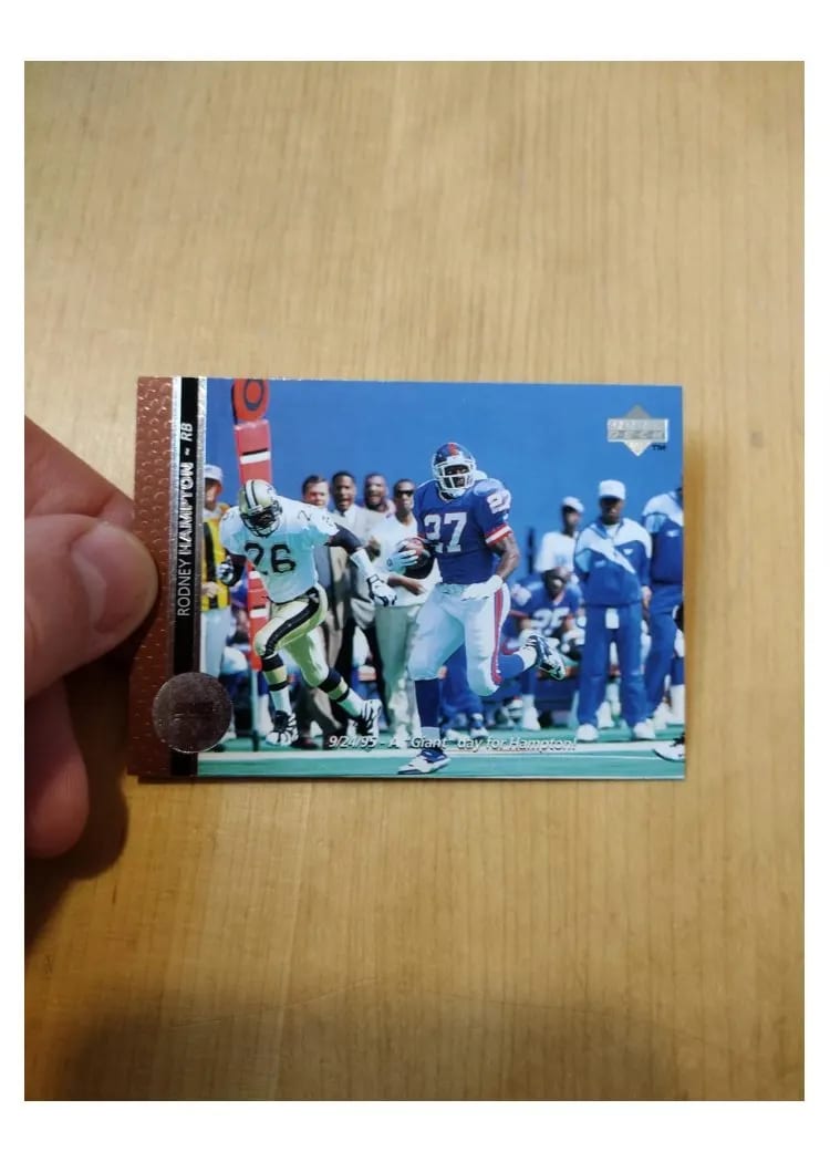 1996 Upper Deck Rodney Hampton #80 card