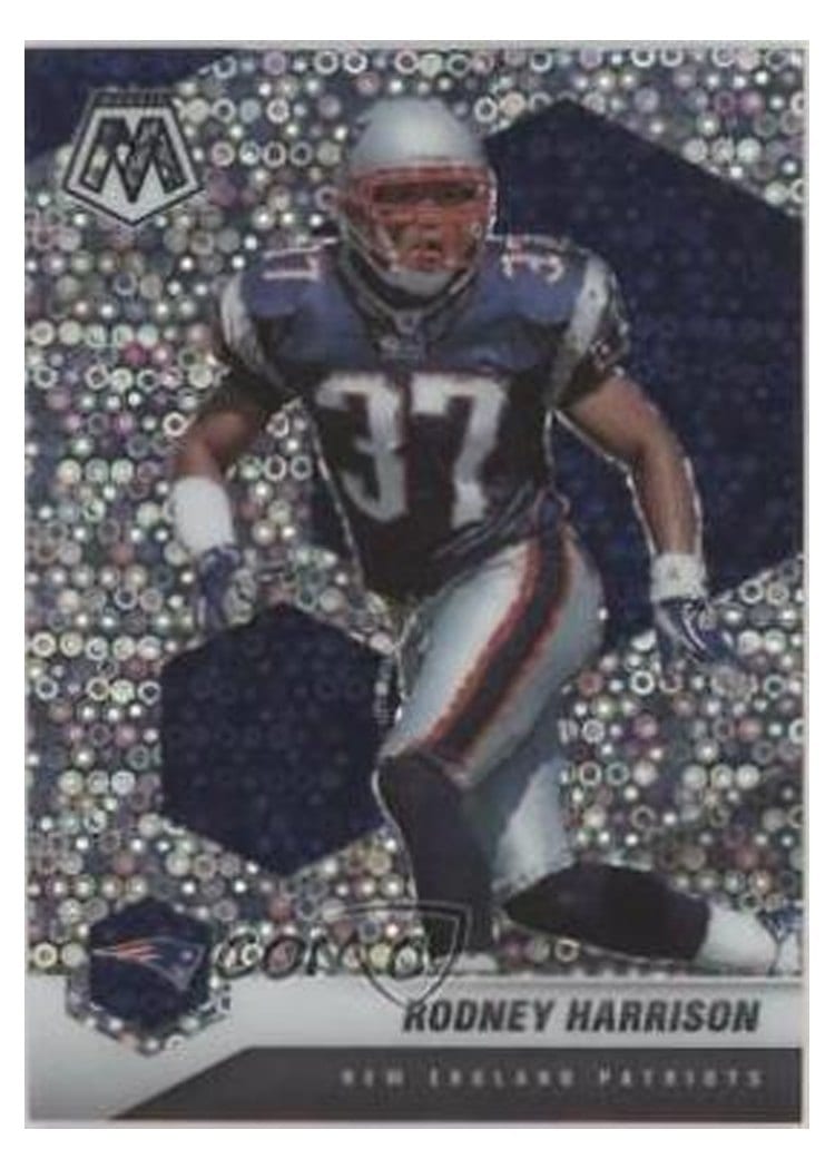2021 Panini Mosaic Base Set Rodney Harrison No Huddle Silver Mosaic #136 card