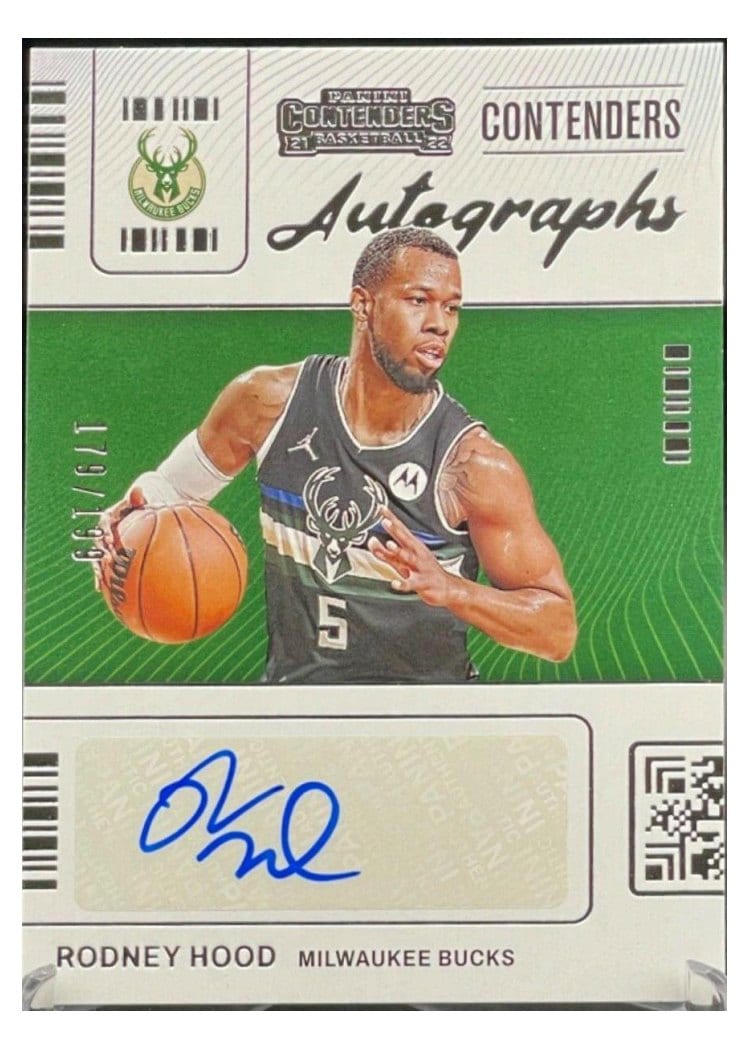 2021 Panini Contenders Contenders Autographs Rodney Hood #CA-RHD card