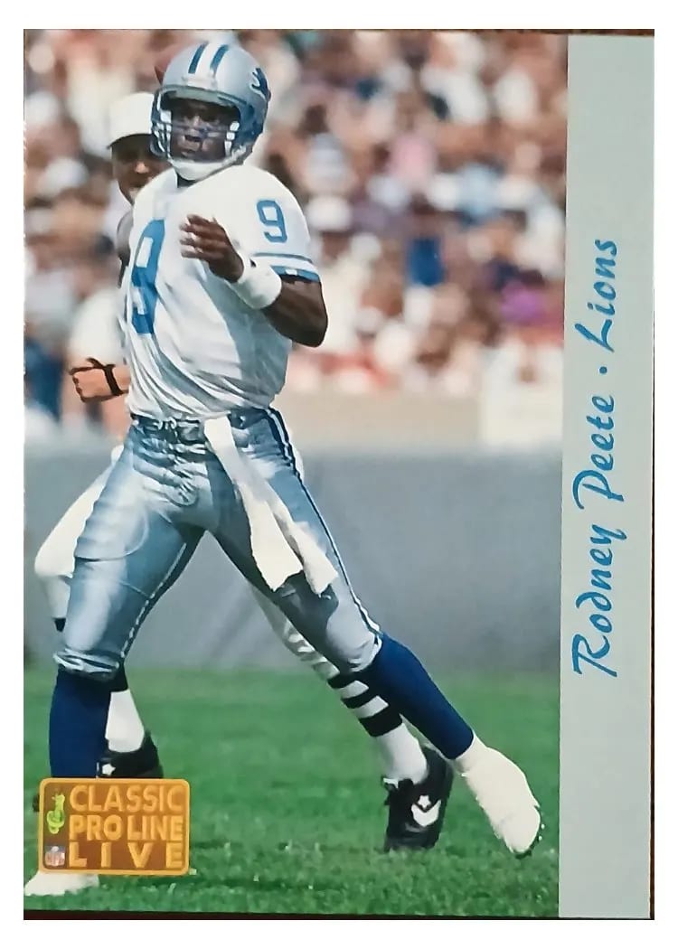 1993 Pro Line Live Rodney Peete #79
