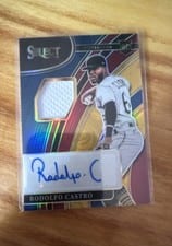 2022 Panini Select Rookie Jersey Autographs Rodolfo Castro #RJA-RO card