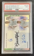 2022 Panini Donruss Beautiful Game Dual Autographs Rodrygo, Vinicius Jr. card