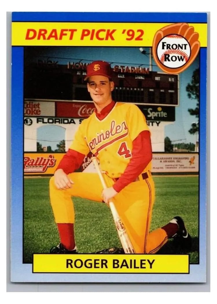 1992 Front Row Draft Picks Roger Bailey #96 card