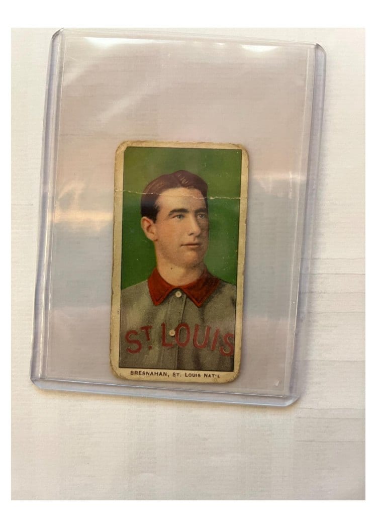 1909 T206 Sweet Caporal 150 Factory 30 Roger Bresnahan card