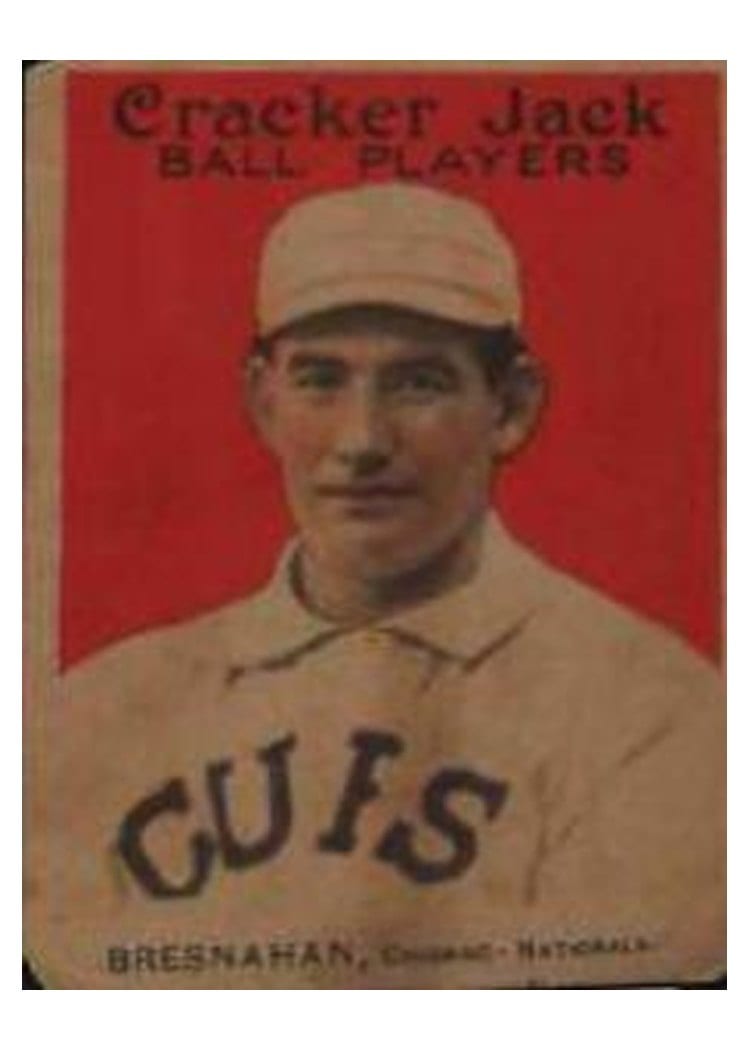 1914 Cracker Jack Roger Bresnahan Number on Back #17