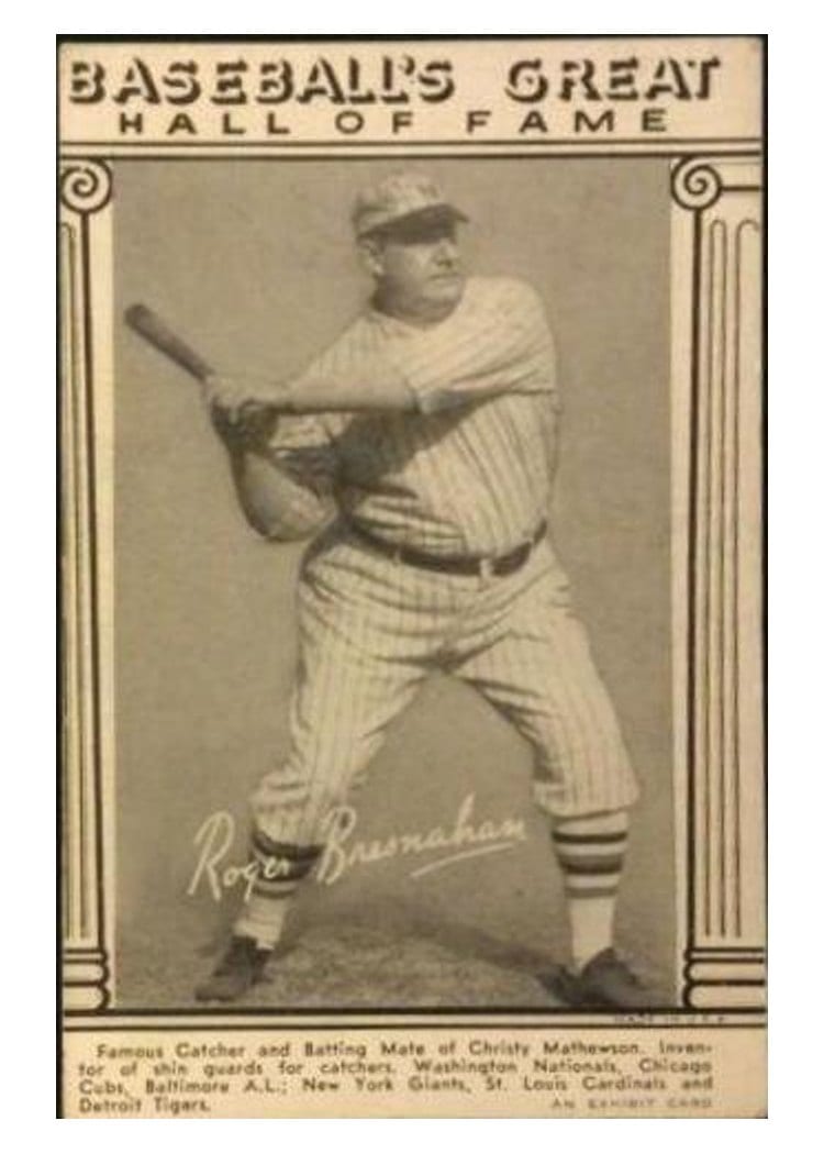 1948 Baseball's Great Hall of Fame Exhibits Roger Bresnahan card