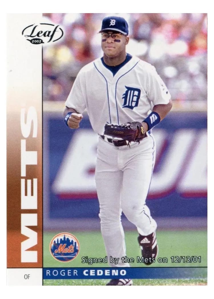 2002 Leaf Roger Cedeno #68 card
