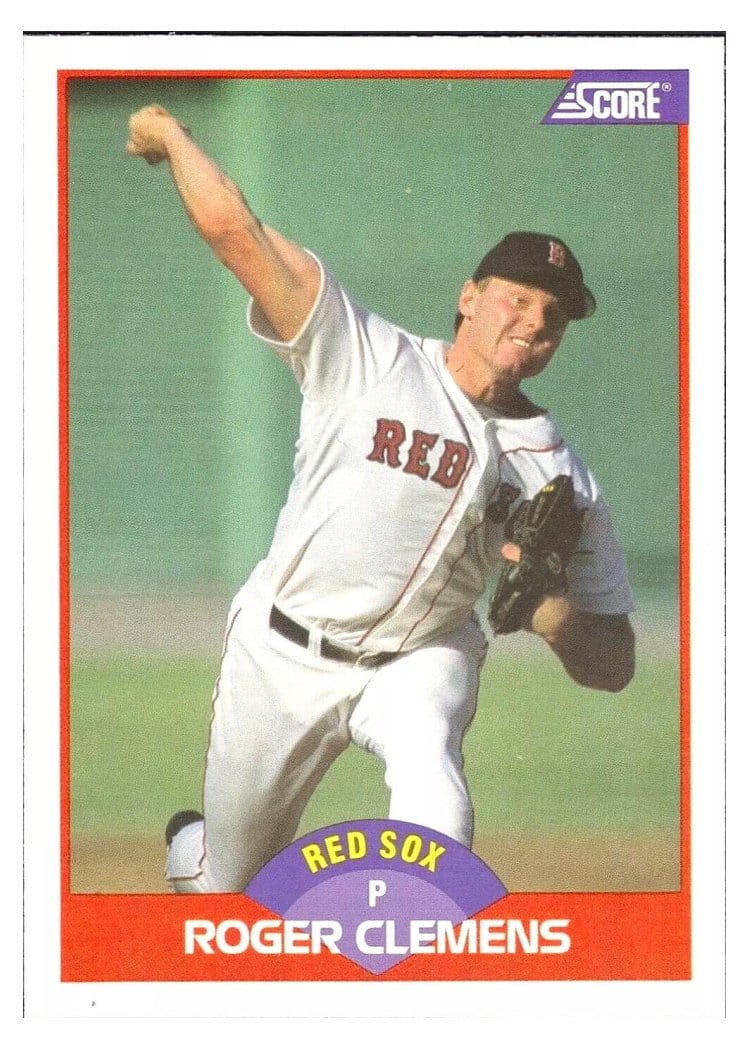 1989 Score Roger Clemens 778 Wins #350 card
