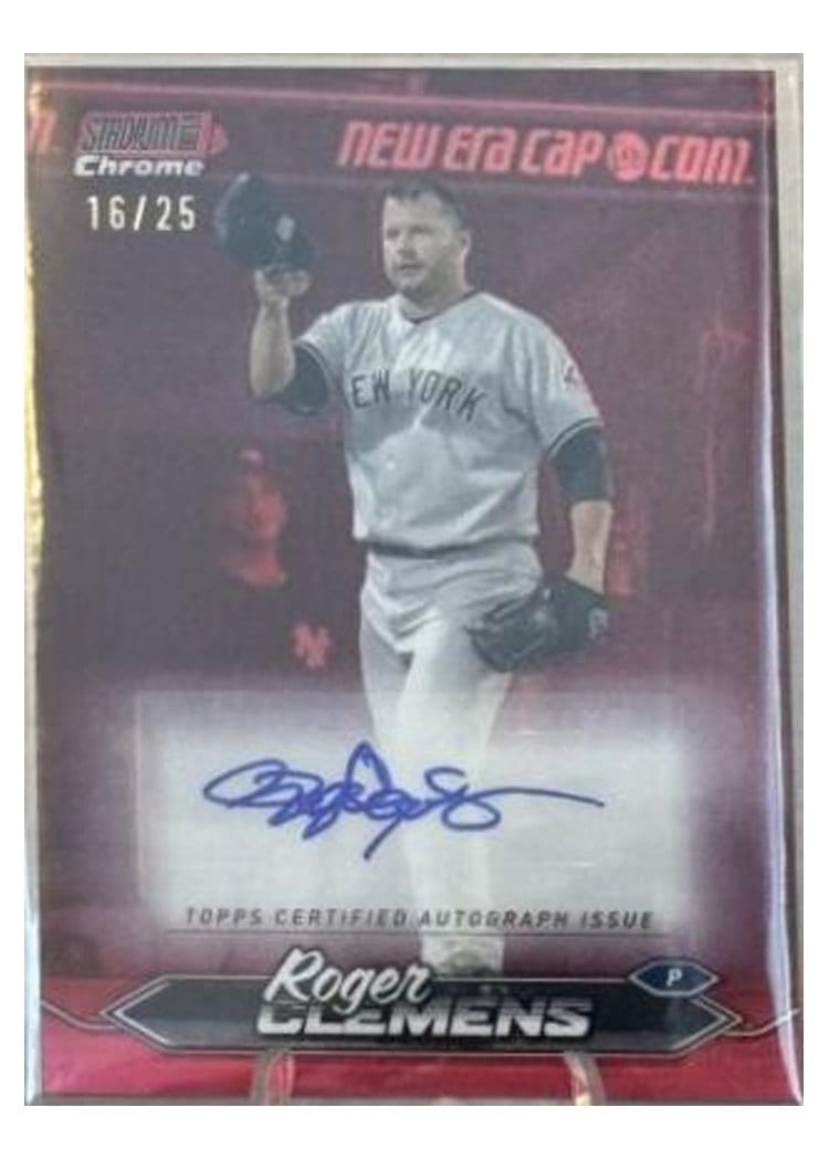 2024 Stadium Club Chrome Autographs Roger Clemens #SCCA-RC card