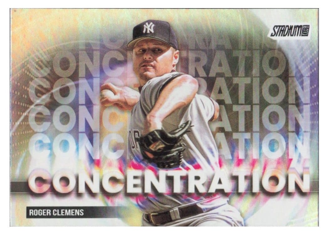 2025 Stadium Club Concentration Roger Clemens #C-1 card