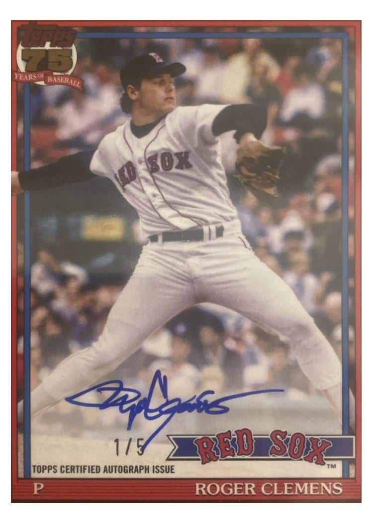 2026 Topps 1991 Topps Autographs Roger Clemens #91A-RCL card