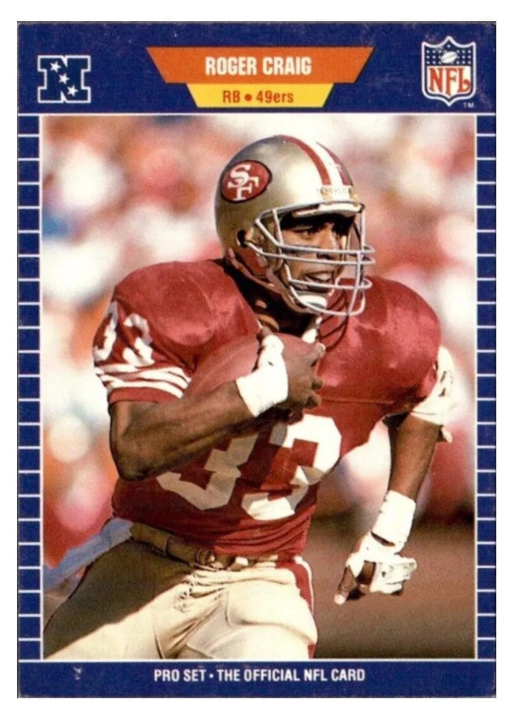 1989 Pro Set Roger Craig #372 card