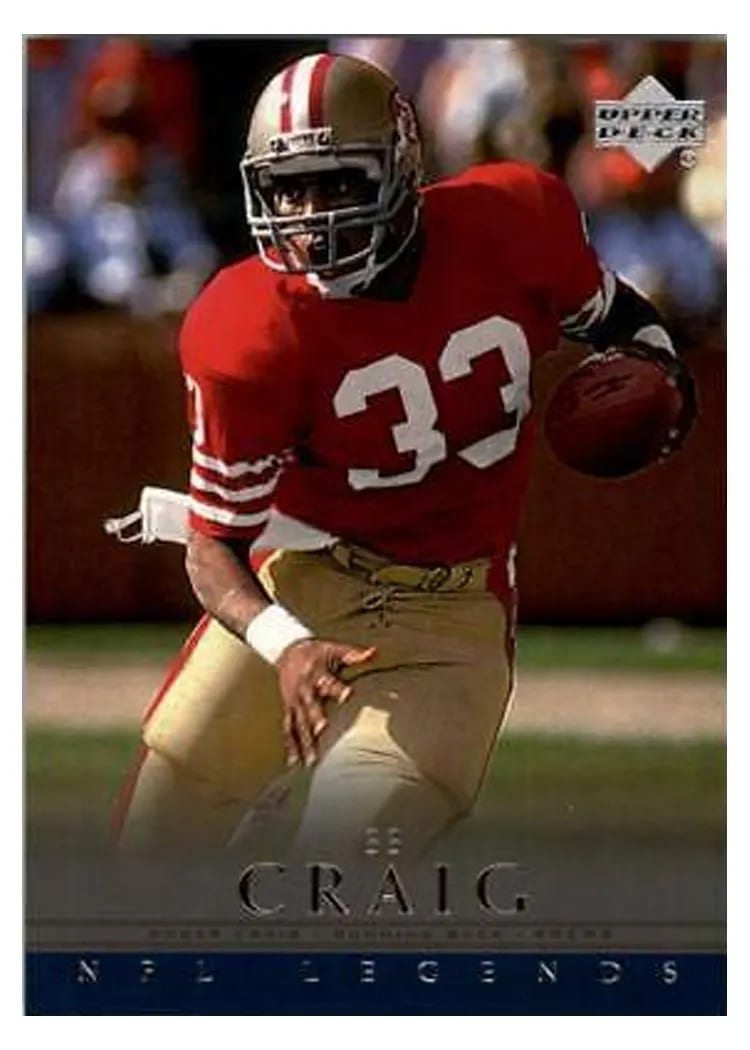 2000 Upper Deck Legends Roger Craig #72 card