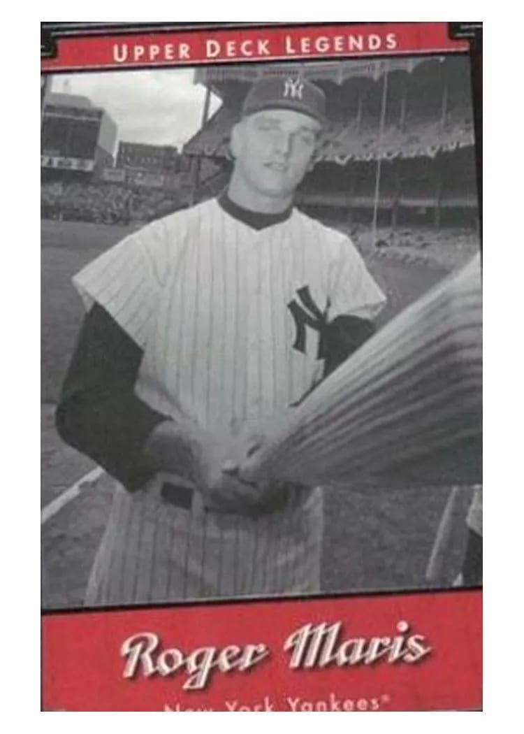 2001 Upper Deck Legends Roger Maris #41 card