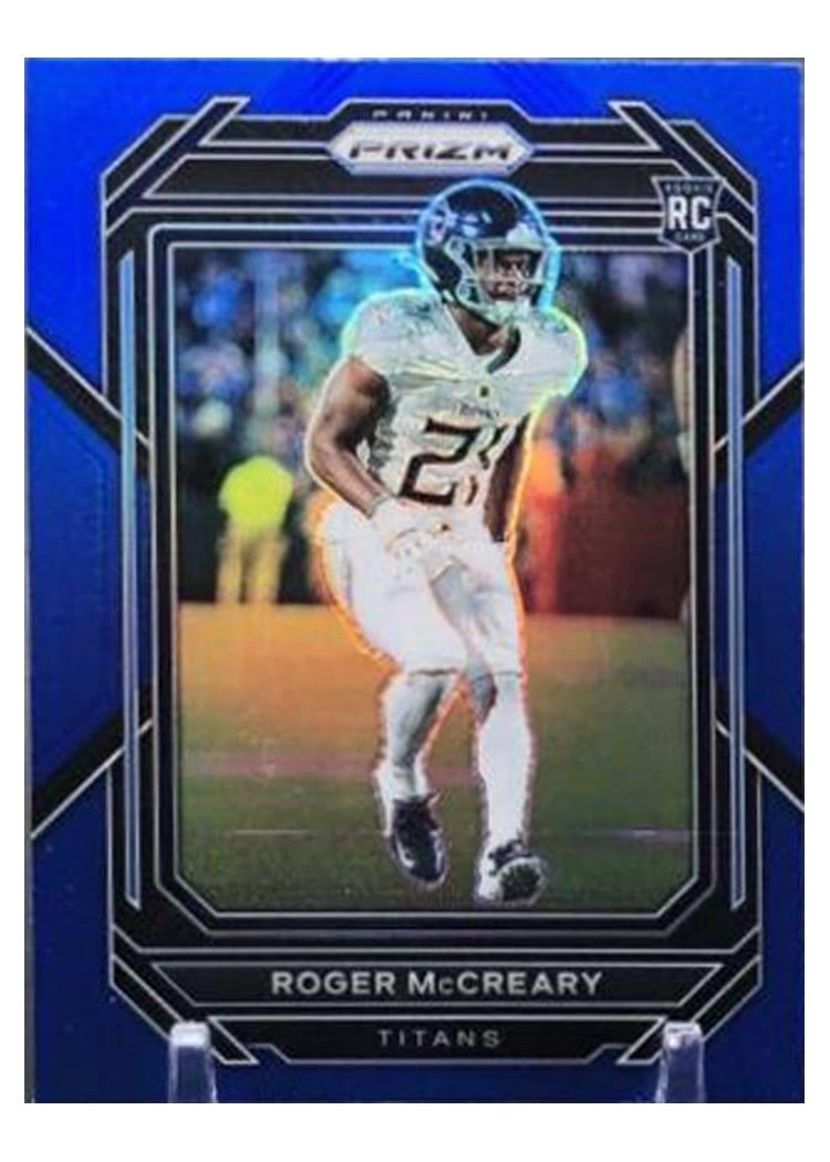 2022 Panini Prizm Base Set Roger McCreary Blue #382 card