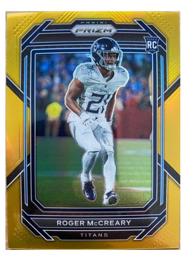 2022 Panini Prizm Base Set Roger McCreary Gold #382 card