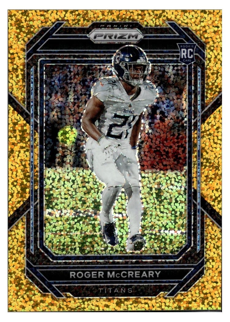 2022 Panini Prizm Base Set Roger McCreary Gold Sparkle #382 card