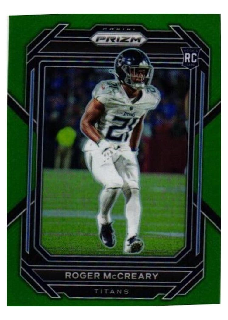 2022 Panini Prizm Base Set Roger McCreary Green #382 card